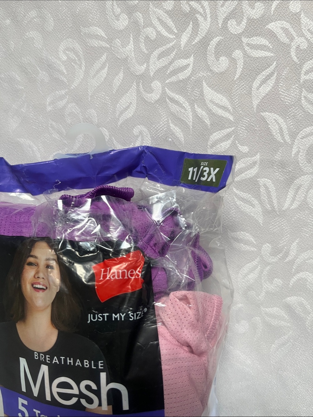 2/$25 NWT Hanes 5-Pack Mesh Tagless Briefs Multi Color Plus Size 11/3X - Picture 3 of 11